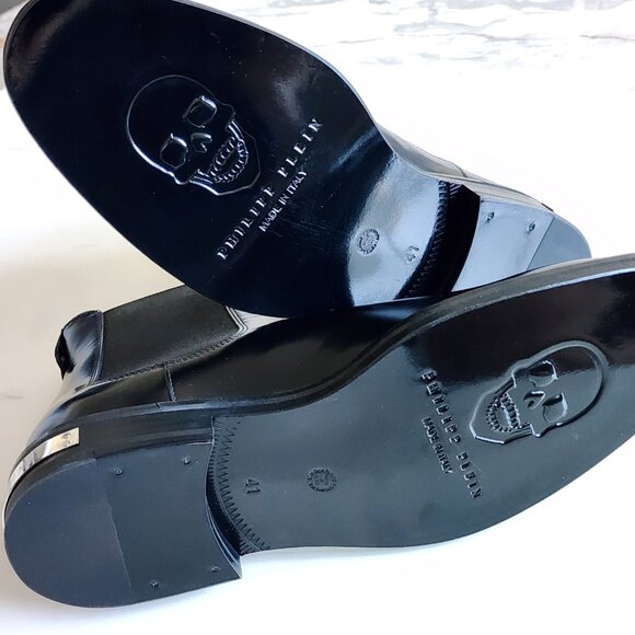 NWT - Philipp Plein Mid Flat Boots Bold Meets Luxe ⚡?(#88) main image 3